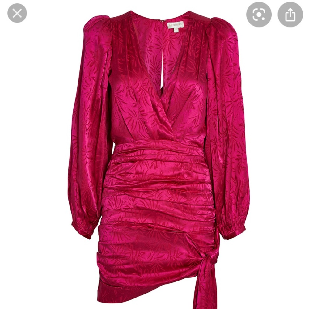 Ronny Kobo Giorgia ruched mini dress